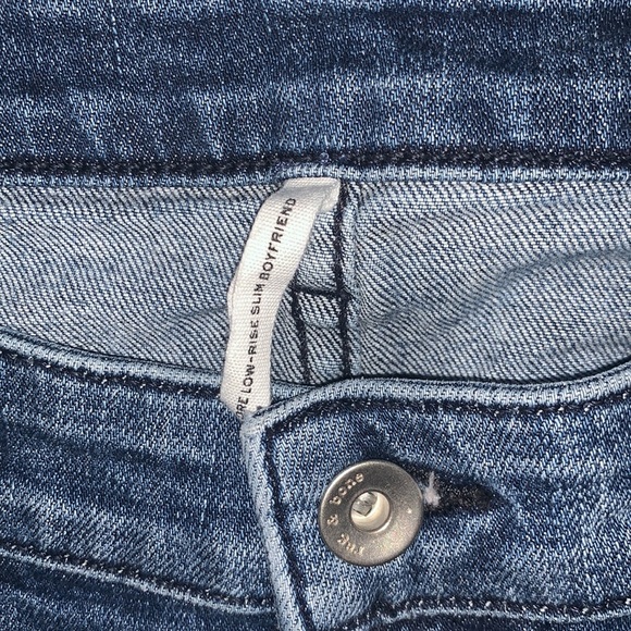 rag & bone DRE Low-Rise Slim Distressed Boyfriend Jeans — 31 - Picture 5 of 14